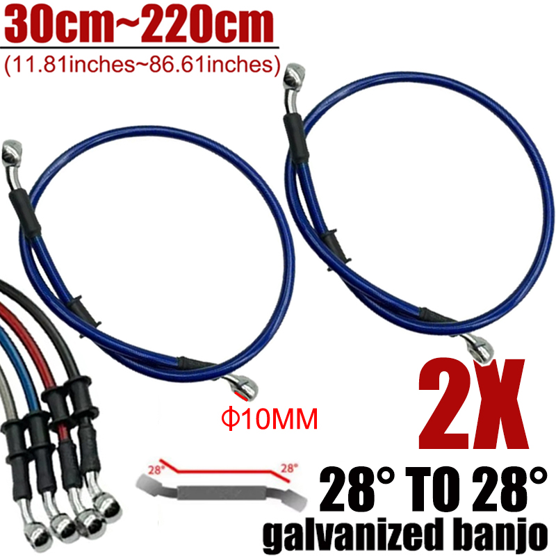 2X Universal 30cm-220cm 28 °   - Motorcycle Brake Cable ulasan dan harga